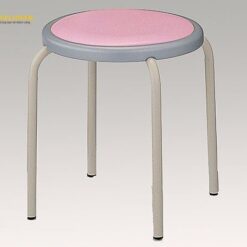 Ghế tròn không có lưng dựa (màu hồng, φ365 × 420mm) AS ONE 8-9007-04 S-153-C-P
