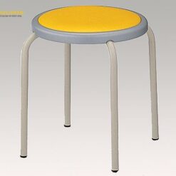 Ghế tròn không có lưng dựa (màu vàng, φ365 × 420mm) AS ONE 8-9007-05 S-153-C-Y