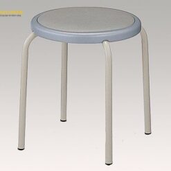 Ghế tròn không có lưng dựa (màu xám, φ365 × 420mm) AS ONE 8-9007-01 S-153-C-G