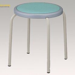 Ghế tròn không có lưng dựa (màu xanh lục, φ365 × 420mm) AS ONE 8-9007-03 S-153-C