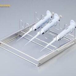 Giá để Micropipette (thép không gỉ (SUS304), 5 chỗ, 305 x 280 x 93 (318)mm) AS ONE 1-1609-01 NIPS-TA5
