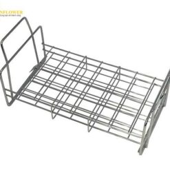 Giá để ống mẫu (thép không gỉ (SUS304), 18 chỗ 32 x 32mm, 257 x 144 x 130mm) AS ONE 1-1331-02 SS30-18