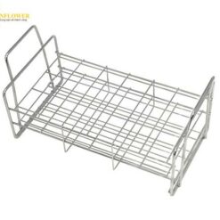 Giá để ống mẫu (thép không gỉ (SUS304), 18 chỗ 37 x 37mm, 257 x 144 x 142mm) AS ONE 1-1331-03 SS35-18