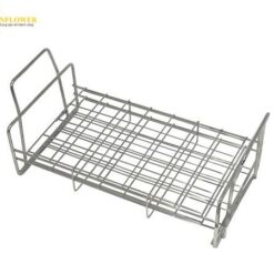 Giá để ống mẫu (thép không gỉ (SUS304), 28 chỗ 29 x 29mm, 257 x 144 x 120mm) AS ONE 1-1331-01 SS27-28
