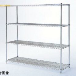 Giá đỡ bằng thép mạ Crom AS ONE 8-5074-04 1536-227 (Chịu tải 200kg, 4 kệ, kích thước 1822 x 457 x 1506mm)