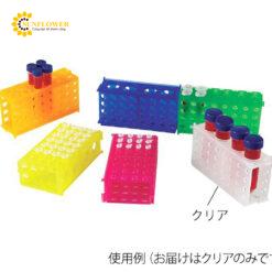 Giá đỡ ống 4 chiều (PP (Polypropylene), màu trong suốt, 5 cái) AS ONE 3-8570-01