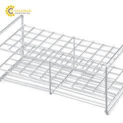 Giá đỡ ống nghiệm bằng thép không gỉ (5 x 10 Size: 11mm) AS ONE 1050M