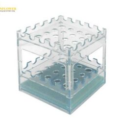 Giá đỡ pipet 3 chiều (PC (polycarbonate), φ10mm/12 places, φ13mm/4 places, 105 x 105 x 150mm) AS ONE 3-201-02 P-1
