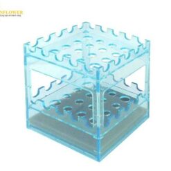 Giá đỡ pipet 3 chiều (PS (polystyrene), φ10mm/12 places, φ13mm/4 places, 105 x 105 x 150mm) AS ONE 3-201-01 S-1
