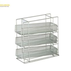 Giá đỡ pipet (thép không gỉ (SUS304), 3 kệ, 130 x 300 x 300mm) AS ONE 3-1464-01 SPR-3