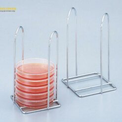 Giá đựng đĩa Petri (thép không gỉ (SUS304), φ75mm, 6 chỗ) AS ONE 3-468-04