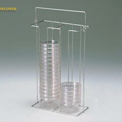 Giá đựng đĩa Petri (thép không gỉ (SUS304), φ90 x 15mm, đựng 40 cái) AS ONE 3-233-01