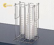 Giá đựng đĩa Petri (thép không gỉ (SUS304), φ90 x 15mm, đựng 80 cái) AS ONE 3-235-01