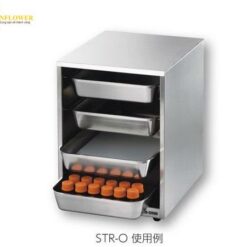 Giá khay loại mở bằng thép không gỉ (SUS304) (313 x 370 x 433mm, 4 kệ) AS ONE 2-821-01 STR-O
