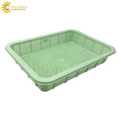 Giỏ nhựa vuông nông lớn (358 x 480 x 85mm) AS ONE 7-5649-03