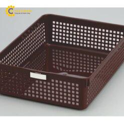 Giỏ tên (màu nâu, A4, 24.4×33.2×8.7Hcm) Inomata Kagaku #4586