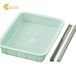 Giổ trượt loại nông dùng cho Tủ đựng dụng cụ thủy tinh (PP, xử lý kháng khuẩn, 365 x 485 x 85mm) AS ONE 3-5312-15