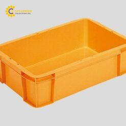 Hộp chứa bằng nhựa PP (polypropylene) (27.3L, màu cam, 593 x 393 x 156mm) SANKO 36-2B