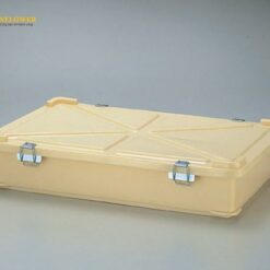 Hộp chứa bằng nhựa PP (polypropylene) có chốt (16.6L, màu ngà, 584 x 397 x 119mm) SANKO 05H