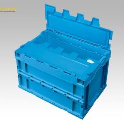 Hộp chứa gấp được (50L, PP (polypropylene), có nắp khóa, 530 x 366 x 334mm) SEKISUI 5LRFSB