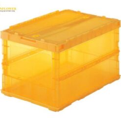 Hộp chứa gấp được (51.3L, PP (polypropylene), màu cam, có nắp) TRUSCO NAKAYAMA TSK-C50B