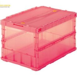 Hộp chứa gấp được (51.3L, PP (polypropylene), màu đỏ, có nắp) TRUSCO NAKAYAMA TSK-C50B