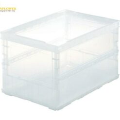 Hộp chứa gấp được (52.7L, PP (polypropylene), màu trong suốt, không nắp) TRUSCO NAKAYAMA TSK-O50B