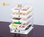 Hộp chứa phụ kiện (PMMA (acrylic), 5 khay, 273 x 370 x 393mm) AS ONE 3-5665-02 R5