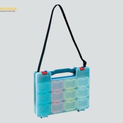 Hộp chứa phụ kiện (PP (Polypropylene), hộp nhỏ trong suốt x 3pcs, vàng x xanh x đỏ/ 3pcs mỗi loại, 424 x 346 x 73mm) JEFCOM BTS-4312