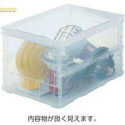 Hộp chứa PP (Polypropylene) 20L, trong suốt, gập lại được TRUSCO NAKAYAMA CORPORATION TR-S20TM