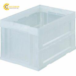 Hộp chứa PP (Polypropylene) 50L, màu trong suốt, gập lại được TRUSCO NAKAYAMA CORPORATION CR-S50NTM