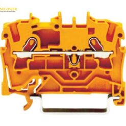 Hộp đấu dây rơle kiểu lò xo (màu cam, 2 dây, 48.5 x 33.0mm) WAGO 2001-1202-PK