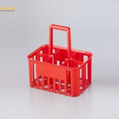 Hộp đựng chai có tay cầm (6 chỗ, φ85mm, 320 x 300 x 200mm) Kartell 395