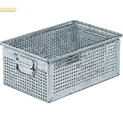 Hộp đựng đục lỗ bằng thép (màu bạc, 27L, 450×300×200mm) Fami FLA65130099