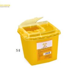 Hộp đựng kim dùng 1 lần (5L, màu vàng, PP (polypropylene)) AS ONE 8-7221-03