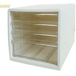 Hộp đựng letter (màu trắng, 4 ngăn, PP (Polypropylene), PS (polystyrene), 336 x 277 x 256mm) JEJ ASTAGE F4