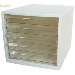 Hộp đựng letter (màu trắng, 5 ngăn, PP (Polypropylene), PS (polystyrene), 336 x 277 x 256) JEJ ASTAGE M5
