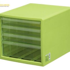Hộp đựng letter (màu xanh lá cây, 4 ngăn, PP (Polypropylene), PS (polystyrene), 336 x 277 x 256mm) JEJ ASTAGE F4