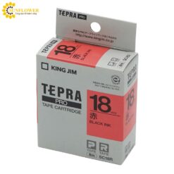 Hộp mực máy in nhãn Tepra PRO màu đỏ King Jim SC18R