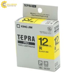 Hộp mực máy in nhãn Tepra PRO màu vàng King Jim SC12Y