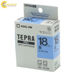 Hộp mực máy in nhãn Tepra PRO Màu xanh King Jim SC18B