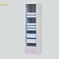 Hộp ngăn kéo chứa phụ kiện (khung / thép (phủ melamine), ray/ nhựa ABS, 700 x 450 x 1810mm) ALTIA NT-450-BL