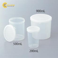 Hộp nhựa PP (polypropylene) 500mL AS ONE 5-063-12