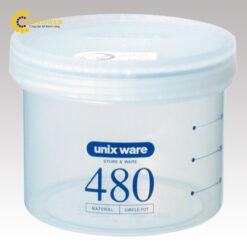 Hộp nhựa PP (polypropylene) tròn 480mL φ108 x 80mm ASVEL PS-20