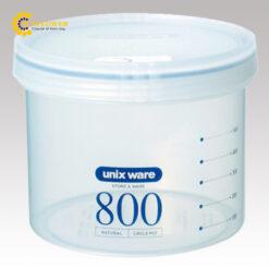 Hộp nhựa PP (polypropylene) tròn 800mL φ124 x 96mm ASVEL PS-30