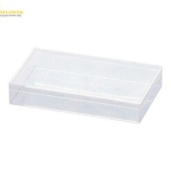 Hộp nhựa vuông PS (Polystyrene) (124 x 87 x 19mm, 10 Pcs) AS ONE 1-4698-07 Type 7