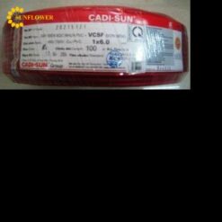 Dây điện lõi đơn mềm Cadisun 1x 6mm2 màu đỏ
