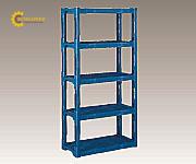 Kệ lắp ráp (màu xanh lam, PP (polypropylene), chịu tải 120kg, 1200 x 450 x 1796mm) SANKO (AS ONE 3-4012-03)