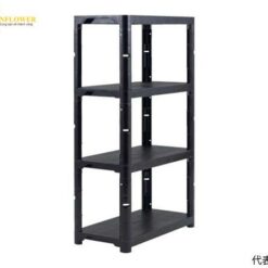 Kệ nhựa lắp ráp (màu đen, PP (polypropylene), chịu tải 100kg, 900 x 450 x 1800mm) TRUSCO NAKAYAMA TPT-6344C-BK