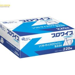 Khăn giấy lau loại mềm PROWIPE, Soft Micro Wiper Pop-Up Type 198 x 130mm S220 220 Pieces x 36 Boxes Elleair (DAIO PAPER CORPORATION) 703346